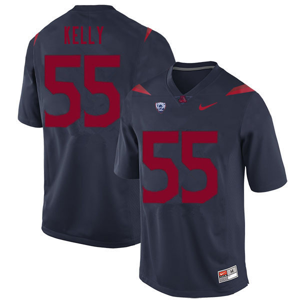 Men #55 Chandler Kelly Arizona Wildcats College Football Jerseys Sale-Navy